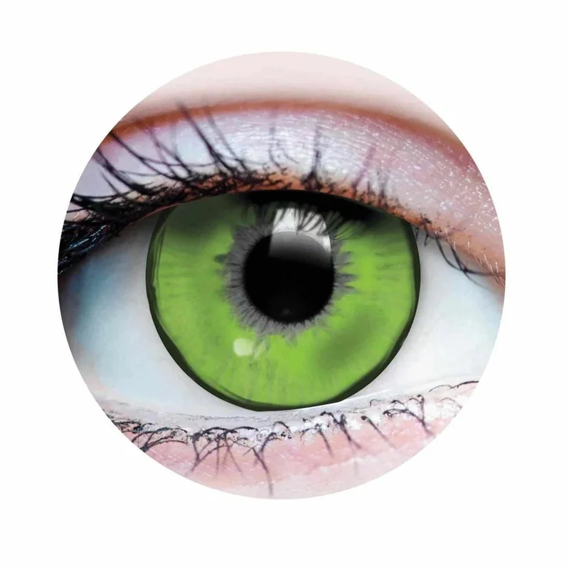 PRIMAL® Lizard King - Green Coloured Contact Lenses, 3 months usage