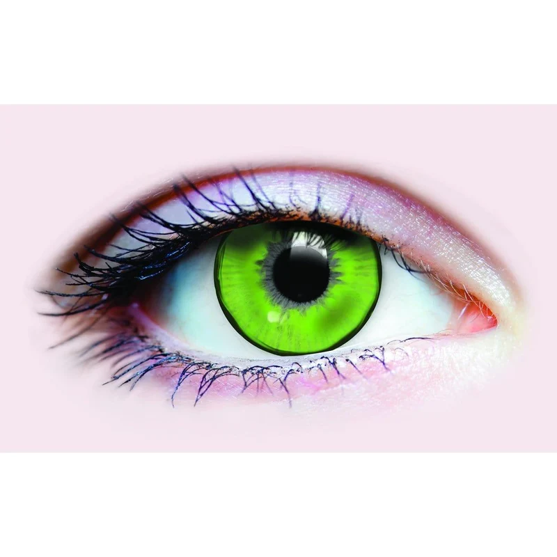 PRIMAL® Lizard King - Green Coloured Contact Lenses, 3 months usage