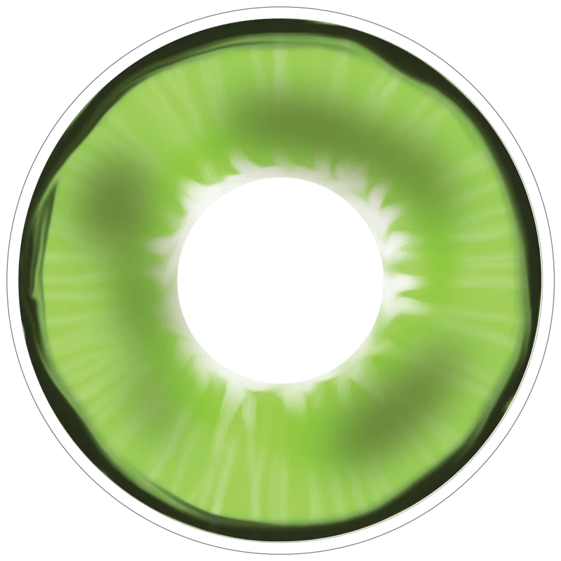 PRIMAL® Lizard King - Green Coloured Contact Lenses, 3 months usage