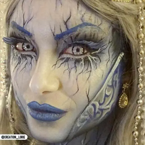 PRIMAL® White Walker I - Grey Coloured Contact Lenses, 3 months usage