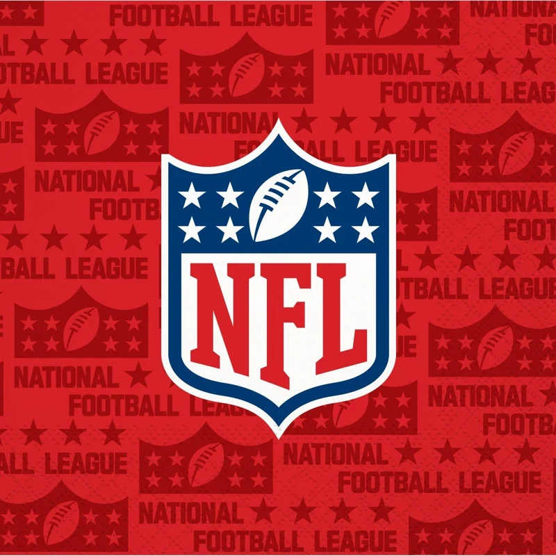 NFL Drive Small Beverage Napkins, 16 Count