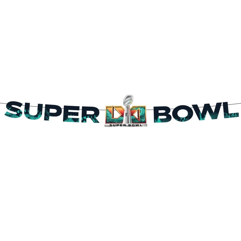 NFL Super Bowl Paper Letter Banner, 1 Count