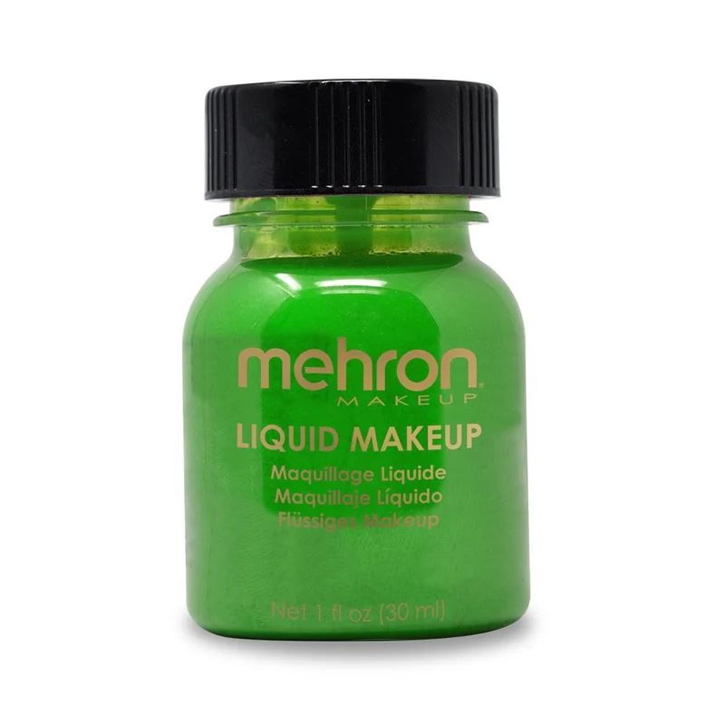 Mehron Green liquid makeup, 1 ounce