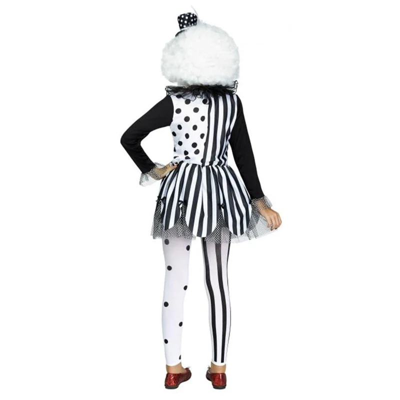 White Killer Clown Costume for Kids