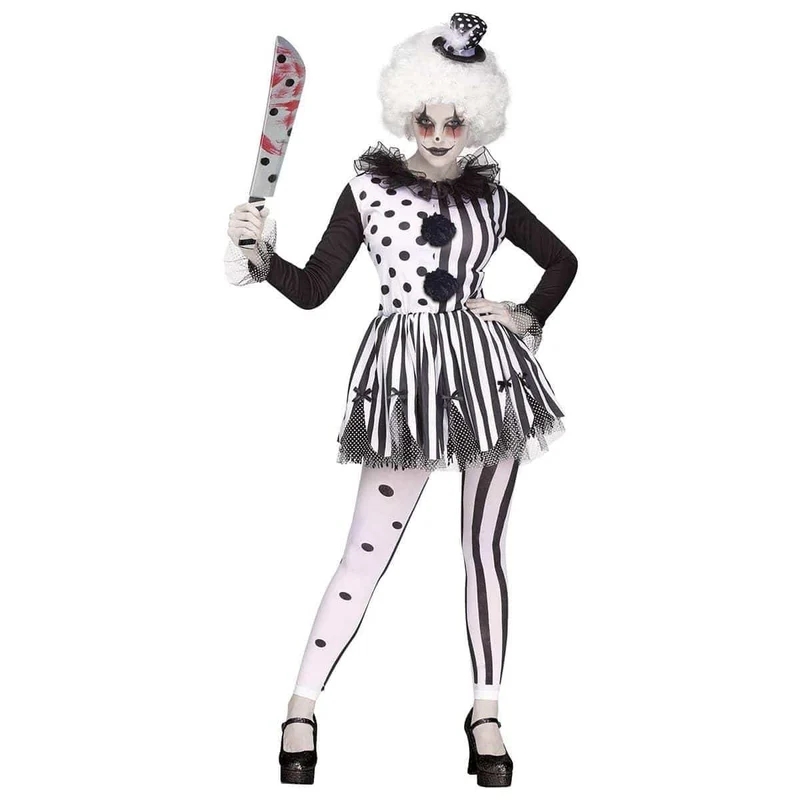 White Killer Clown Costume for Adults