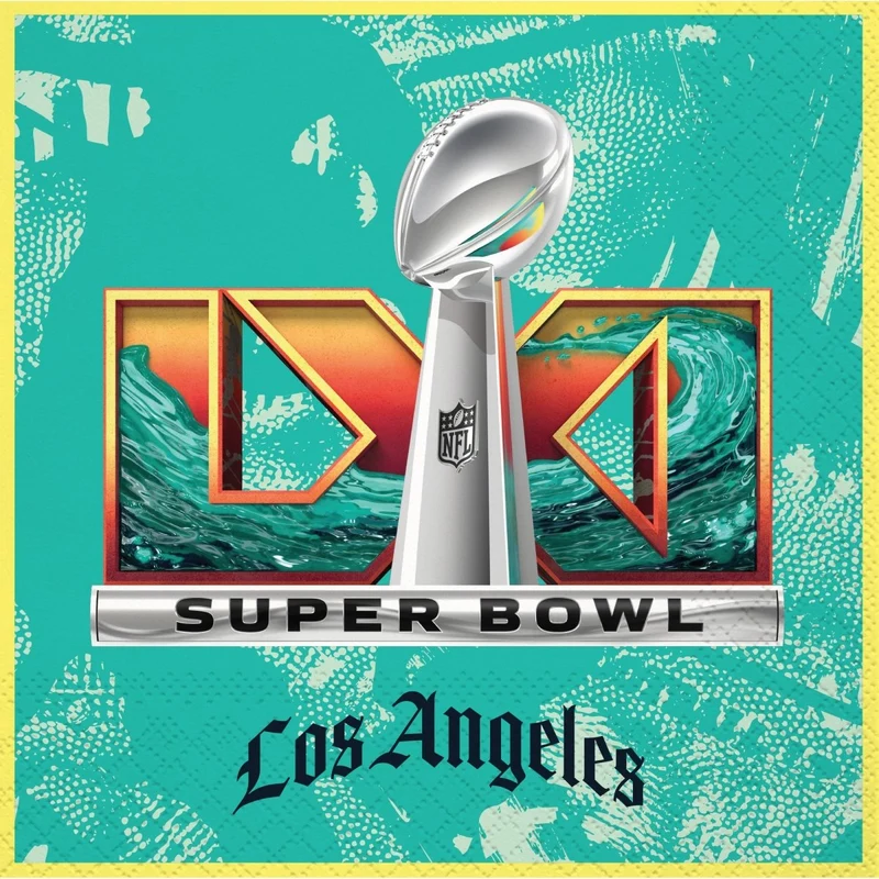 NFL Super Bowl Large Lunch Napkins, 16 Count