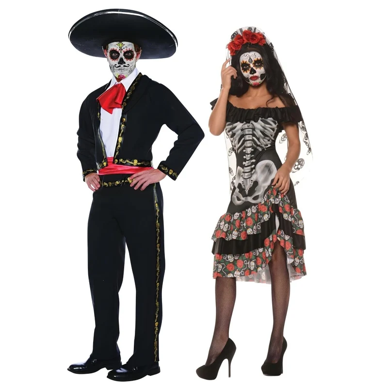 Dia de los Muertos Couple Costumes