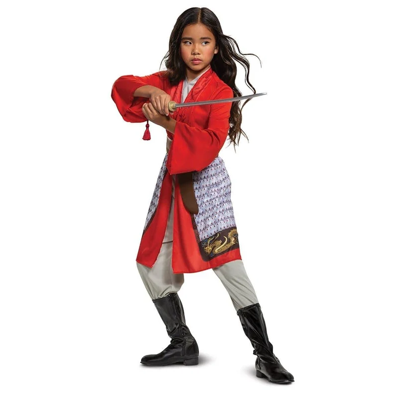 Mulan Hero Dress for Kids, Mulan, Red Dress