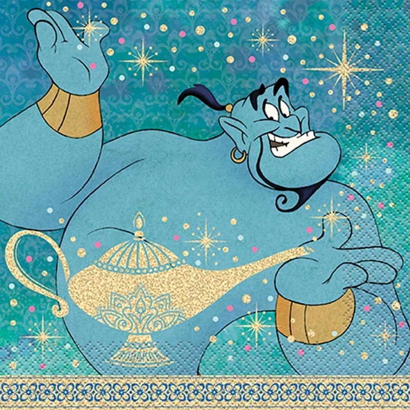 Aladdin lunch napkins, 16 per package