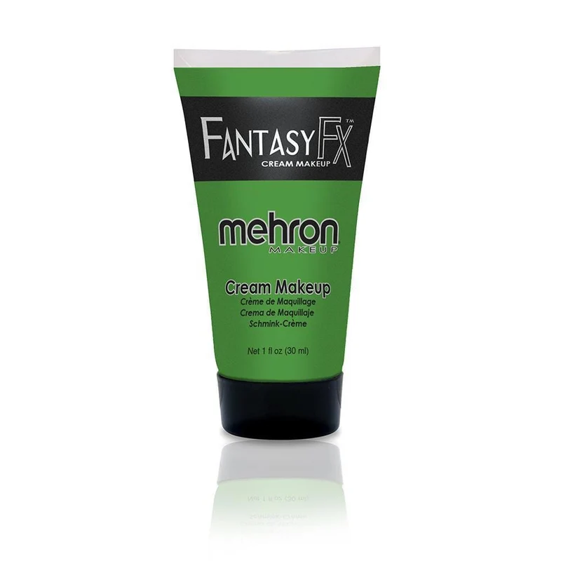Mehron Fantasy FX green cream makeup tube, 1 ounce