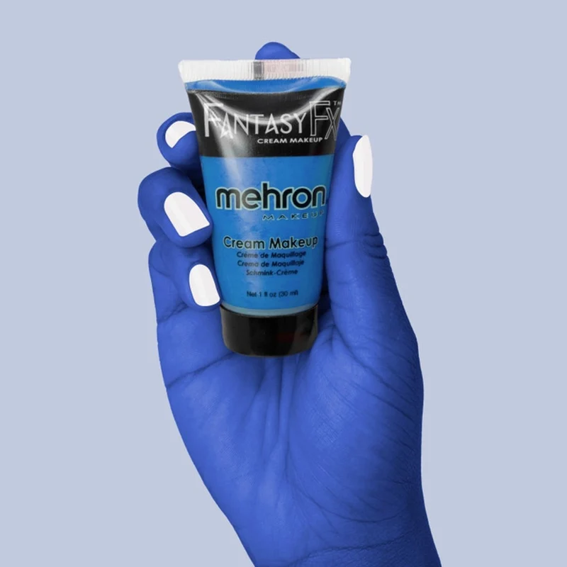 Mehron Fantasy FX blue cream makeup tube, 1 ounce