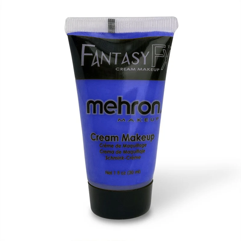 Mehron Fantasy FX blue cream makeup tube, 1 ounce