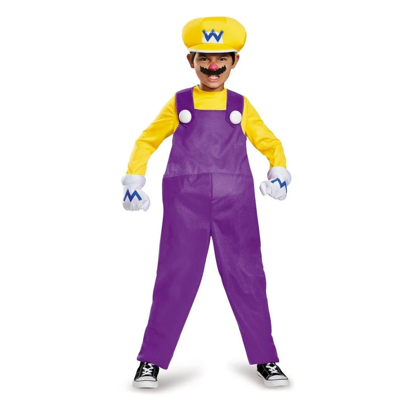 Wario Deluxe Costume for Kids, Super Mario Bros.