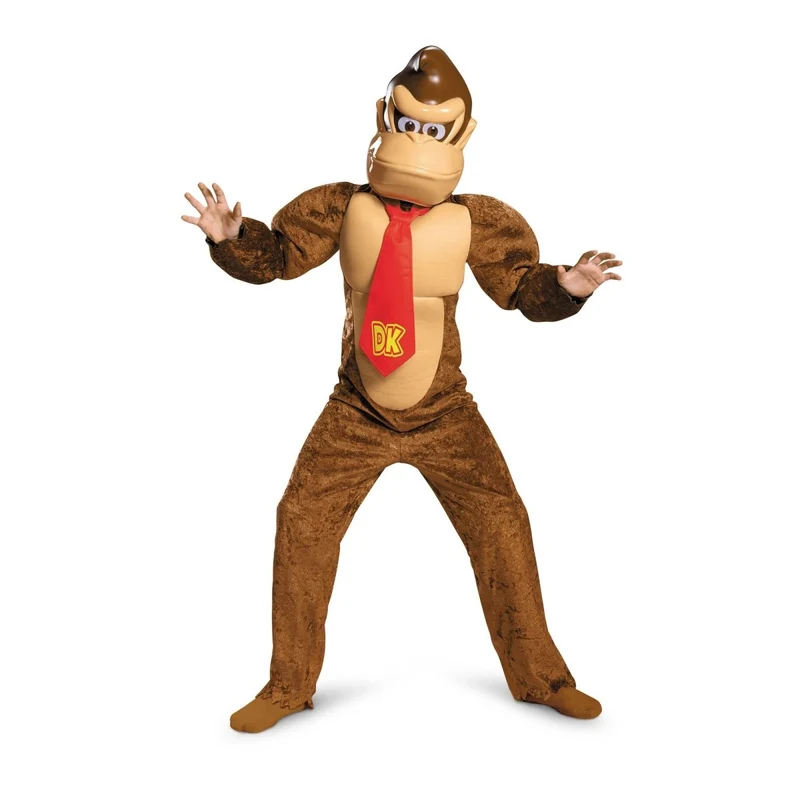 Donkey Kong Deluxe Costume for Kids, Super Mario Bros.