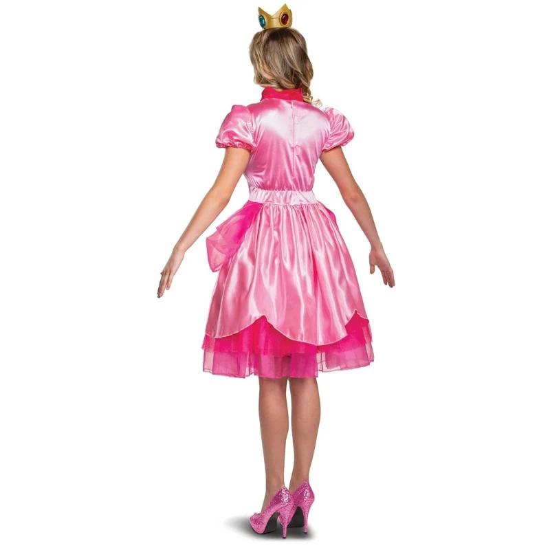 Princess Peach Deluxe Costume for Adults, Super Mario Bros.