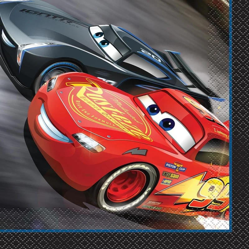 Cars 3 lunch napkins, 16 per package