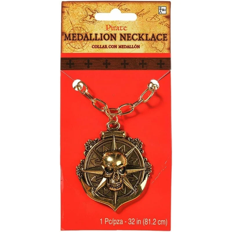 Pirate medallion necklace