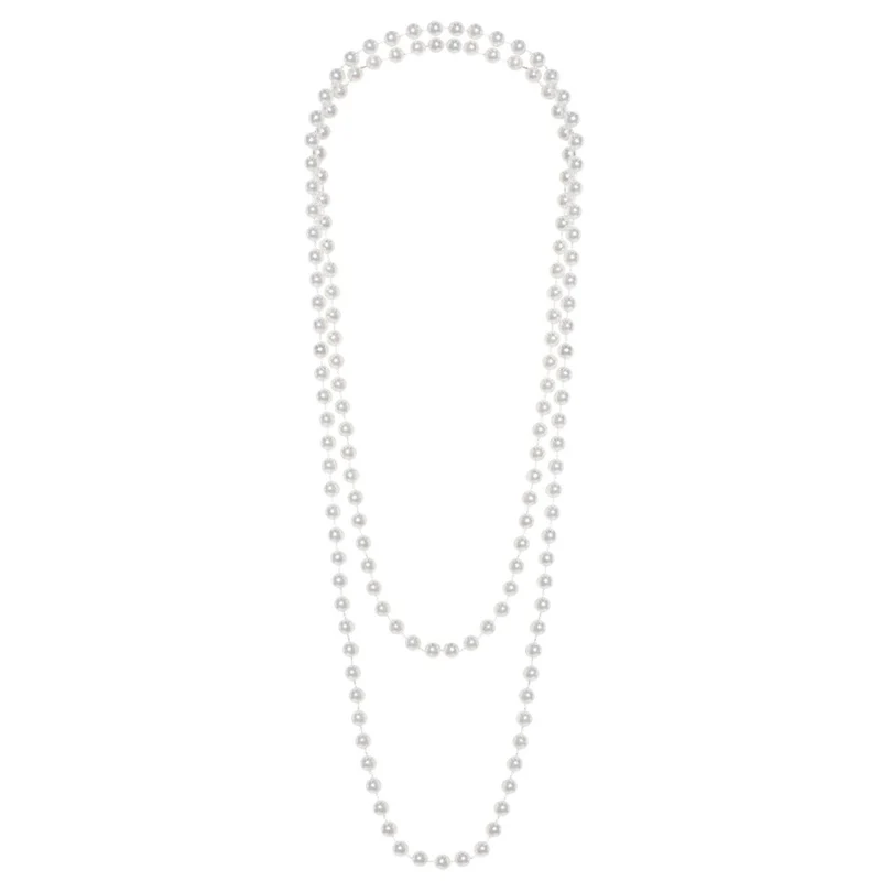Faux pearl necklace