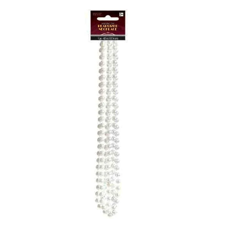 Faux pearl necklace
