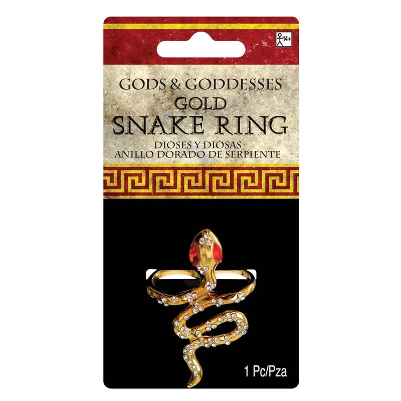 Gold egyptian snake ring