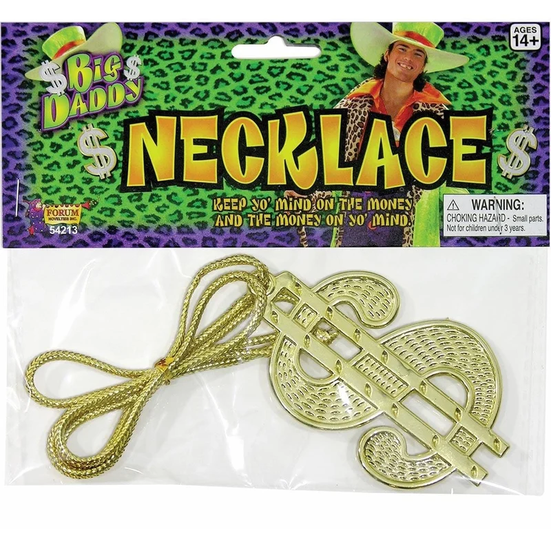 Big daddy dollar sign necklace