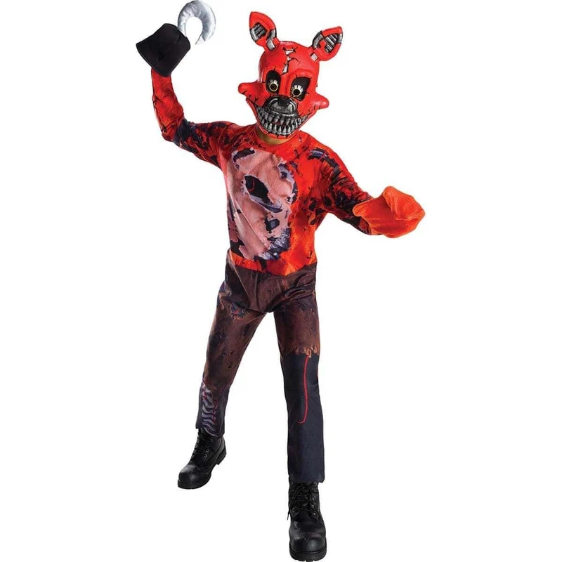 Nightmare Foxy Deluxe Costume for Kids, Five Nights at Freddy's 4