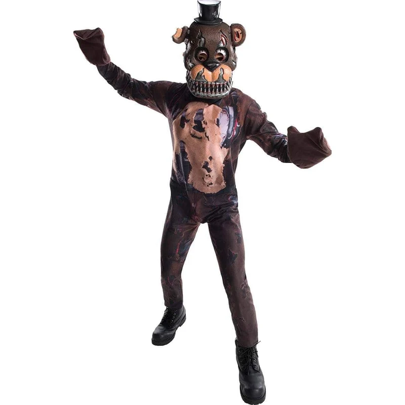 Nightmare Freddy Deluxe Costume for Kids, Five Nights at Freddy's 4