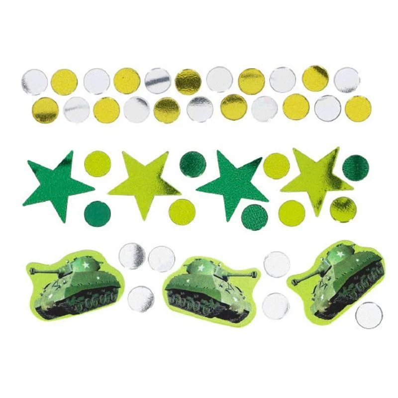 Camouflage confetti
