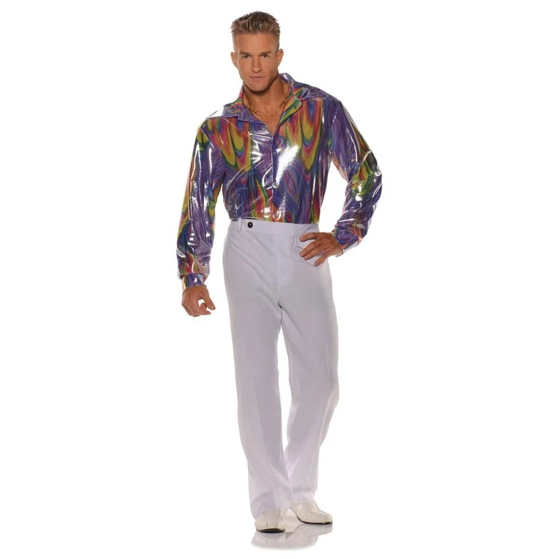 Purple disco shirt for men