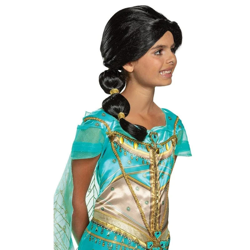 Jasmine wig for girls, Aladdin