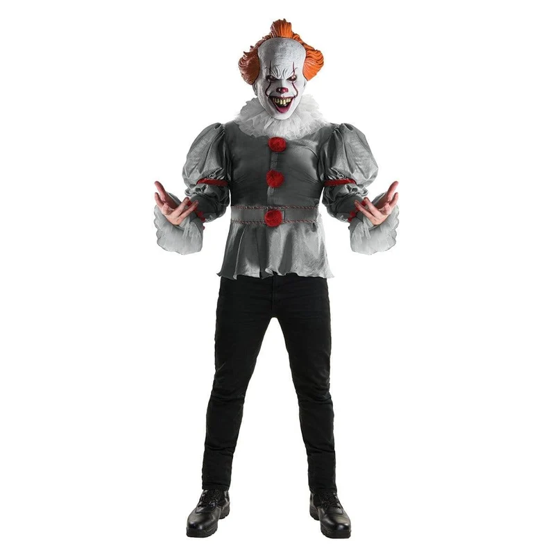 Deluxe Pennywise Costume for Adults, IT