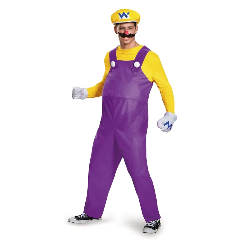 Wario Deluxe Costume for Adults, Super Mario Bros.