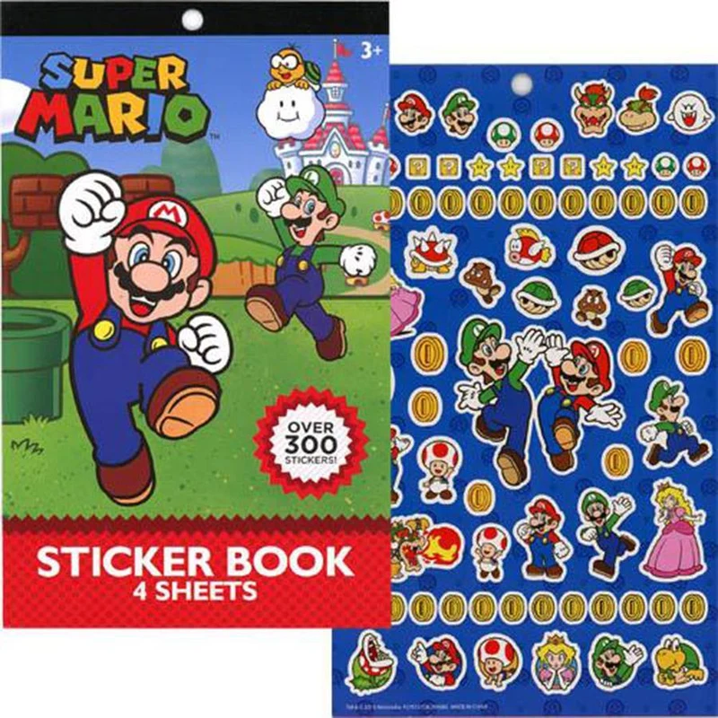 Super Mario sticker pad
