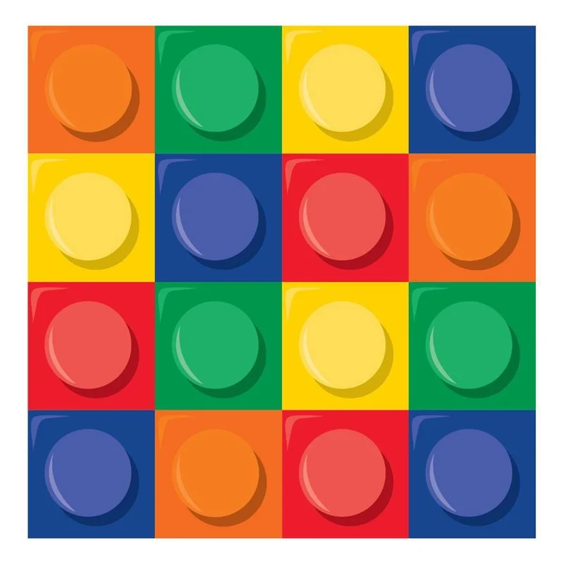 Block Party lunch napkins,16 per package