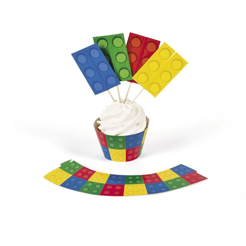 Block Party cupcake kit, 100 per package