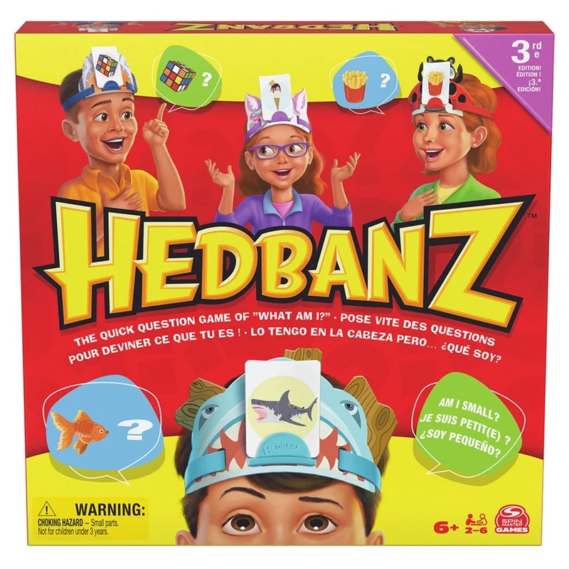 Hedbanz Guessing Game, Bilingual Version, 1 Count