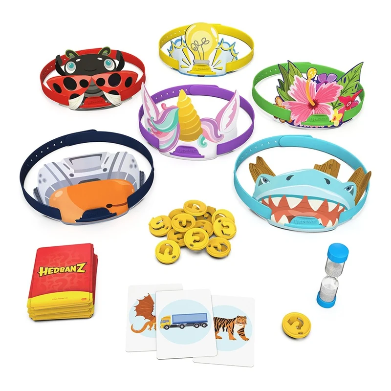 Hedbanz Guessing Game, Bilingual Version, 1 Count
