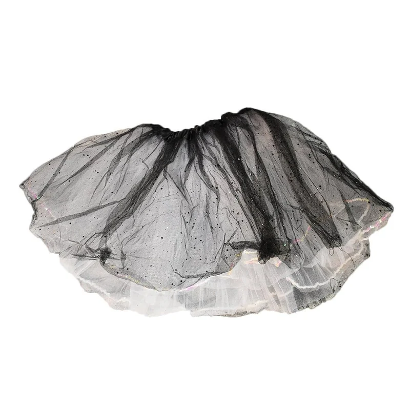 Black & white glitter tutu for girls