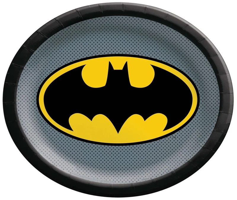 Batman Dinner plates 12 inches, 8 per package