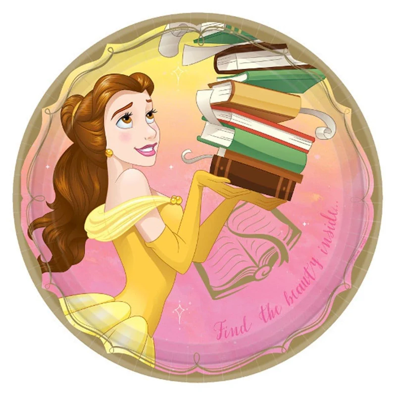 Once Upon A Time Belle Dinner Plates 9 inches, 8 per package