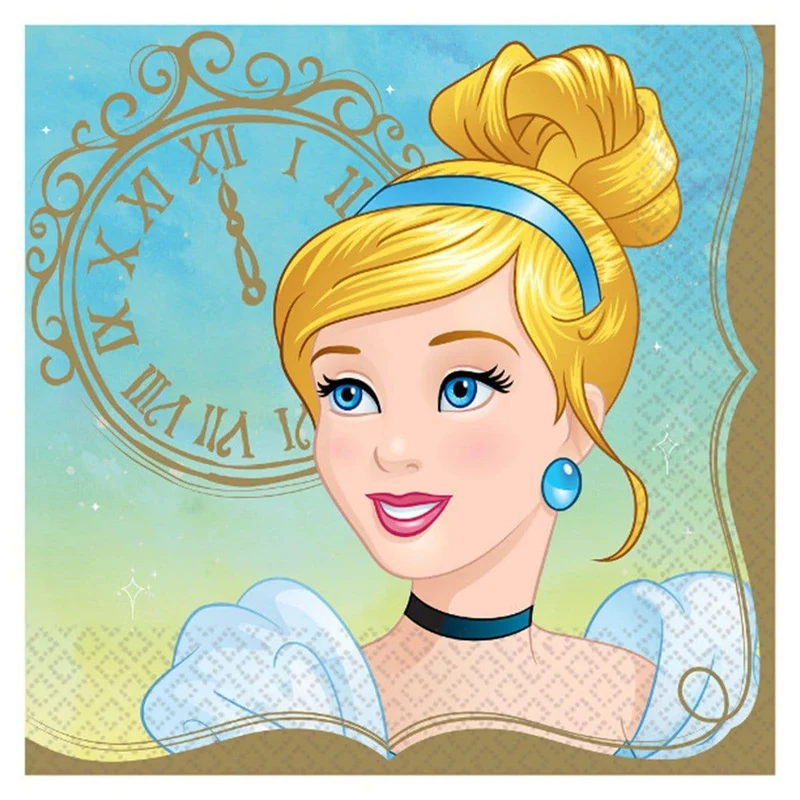 Once Upon A Time Cinderella lunch napkins, 16 per package