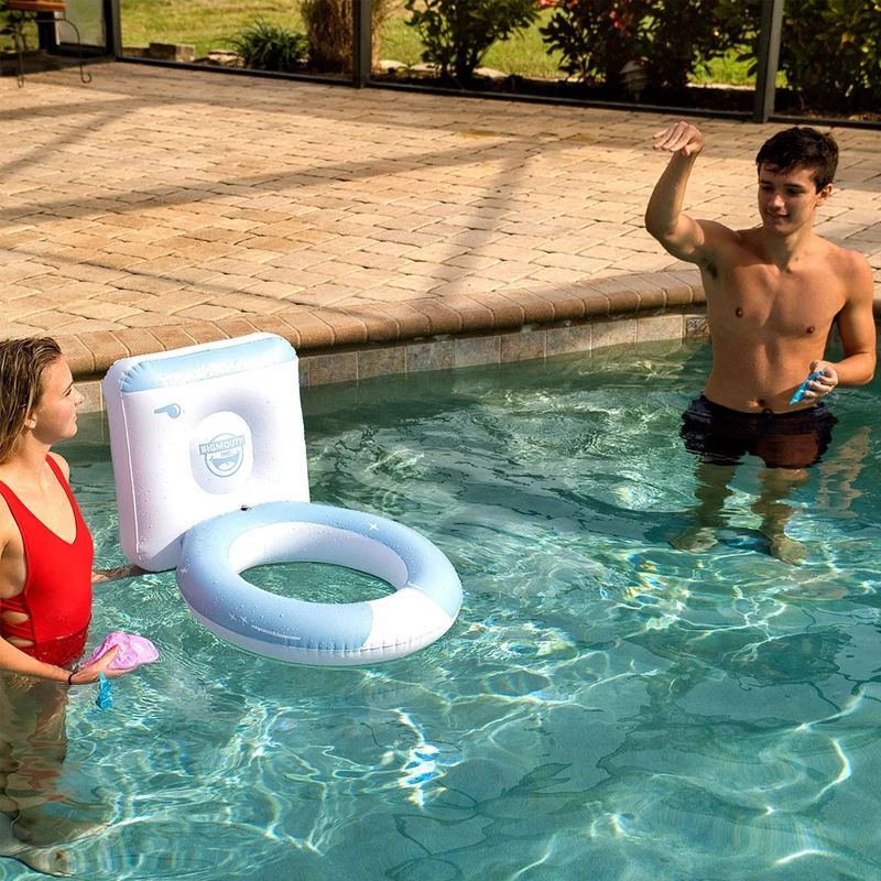 Toilet Toss Pool Party Game