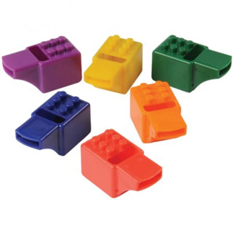 Block Party whistles, 12 per package