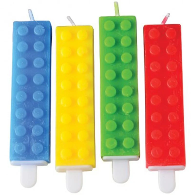 Block Party birthday candles, 4 per package