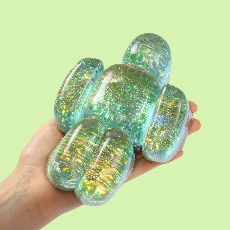 800g Crystal Sparkling Yellow Green Robolx Noob Squishy