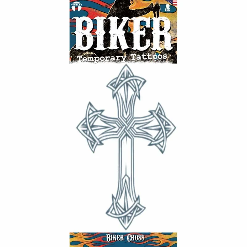 Cross temporary tattoo