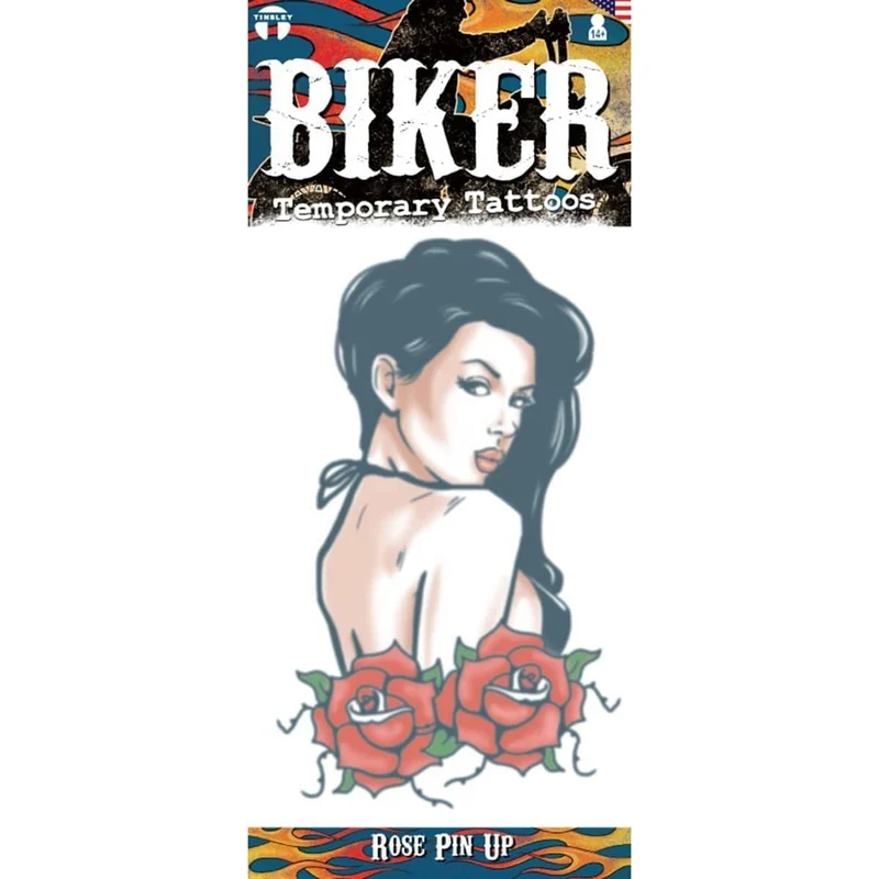 Pin up temporary tattoo