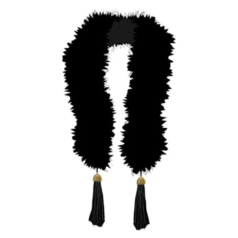 Black fur stole