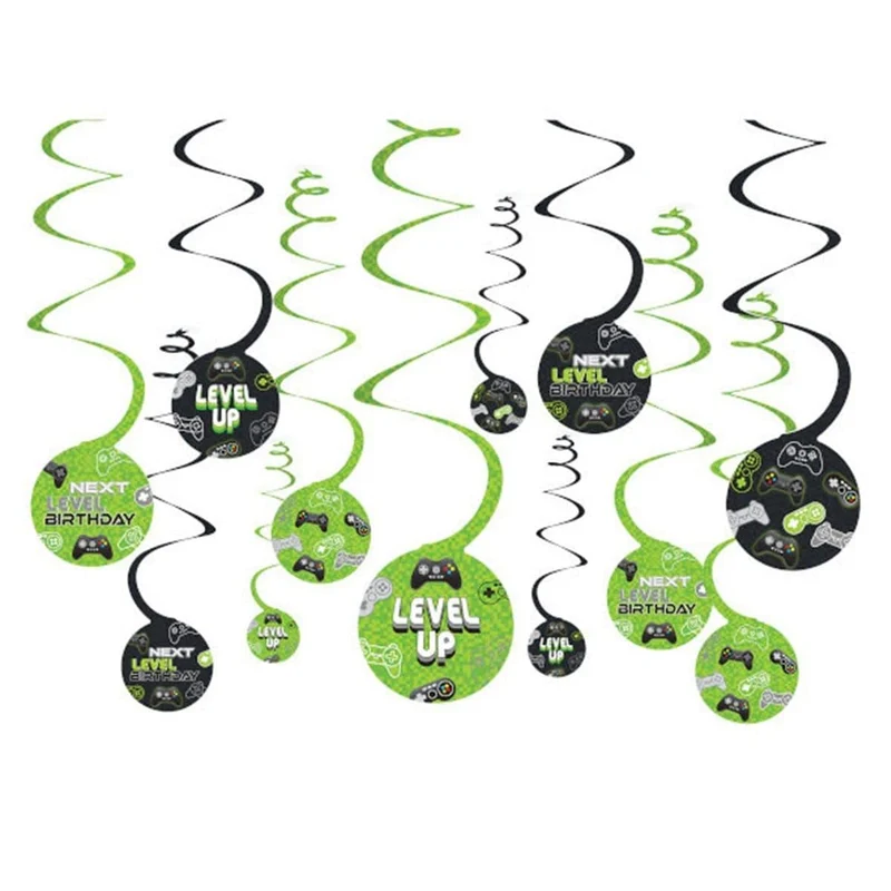 Level Up Swirl Decorations, 12 per Package