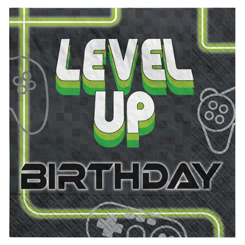 Level Up Lunch Napkins, 16 per Package